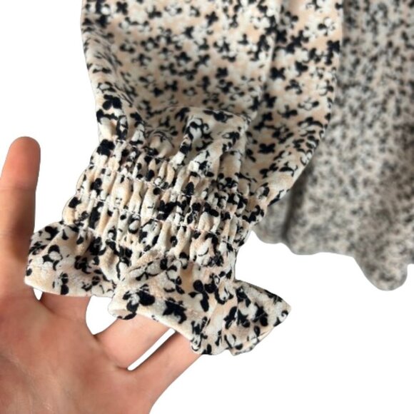 Adrianna Papell Womens Pullover Abstract Floral Top Plus Size 3X Stretchy V Neck - Picture 5 of 11